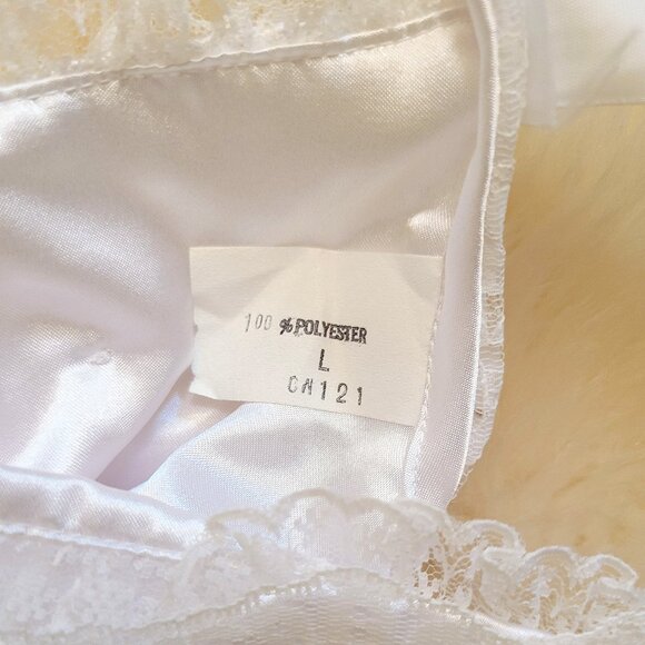 Vintage Angel Wear Satin Christening/Baptism Gown & Bonnet 4 Piece Set - Picture 12 of 13